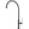 Grifo de cocina FRANKE. 115.0728.384.Maris Slim J Swivel HP cromado, Negro, extraible. Sobre encimera