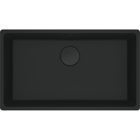 Fregadero bajo encimera FRANKE MRG 110-72 BLACK COLLEC FREG. MARIS. 125.0683.236. Una cubeta, Negro, acabado sintético