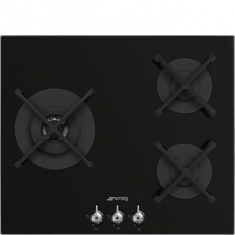 Encimera a gas SMEG PV363LN, 5 zonas, Inoxidable.  Zona Gigante