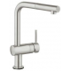 Grifo de cocina  GROHE 31360DC1 Minta Touch caño extraible en L Next.Gen, Cromo