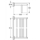 Accesorio de baño  GROHE 40462001 BAU Toallero múltiple 564 , Cromo Mural a pared