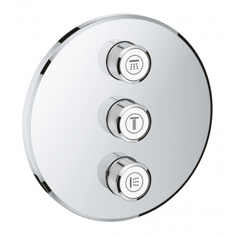 Grifo de ducha  GROHE 29122000 SmartControl 3 inversor, redondo, Cromo Mural a pared
