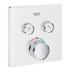 Grifo de ducha  GROHE 29156LS0 Termostato SmartControl 2, cristal blanco cuadrado, Blanco, termostatico Sistemas de ducha