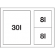 Accesorio para fregadero BLANCO521473 SELECT FLEXON II XL 60/3