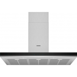 Campana decorativa SIEMENS LC97BHM50, 90 cm, Inoxidable,Clase B