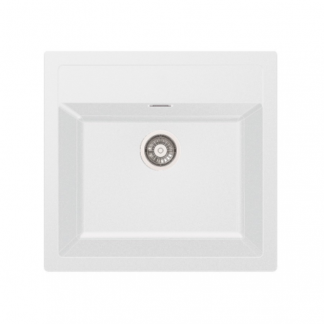 Fregadero sobre encimera FRANKE SIRIUS SID-610 BLANCO POLAR, Una cubeta, Blanco, acabado sintético