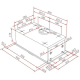 Grupo filtrante TEKA GFH 55, 40446700, Menos de 60 cm, Integrable, Clase menor B