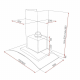 Campana decorativa TEKA NC 985, 90 cm, Inoxidable,Clase B