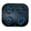Encimera polivalente TEKA GAS POLIVALENTE CG.1 4G AI AL NAT INOX. 10205283, 4 zonas, Negro