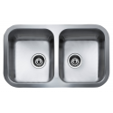 Fregadero bajo encimera TEKA BE 2C 780. 10125026, Dos cubetas, Inoxidable