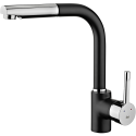 Grifo de cocina TEKA ARK 938 N EXT NEGRO. 23938120N, Negro, extraible, Sobre encimera