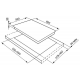 Encimera a gas SMEG S60GHS, 4 zonas, Inoxidable