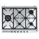 Encimera a gas SMEG SRV575GH5, 4 zonas, Inoxidable, Zona Gigante