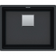 Fregadero bajo encimera FRANKE KNG 110-52 3 1/2" ONYX, Una cubeta, Negro, acabado sintético, mueble de 45 cm