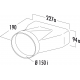 Accesorio para campana  TECSY-AIR 4043006 Serie 150 EMPALME MIXTO HORIZONTAL