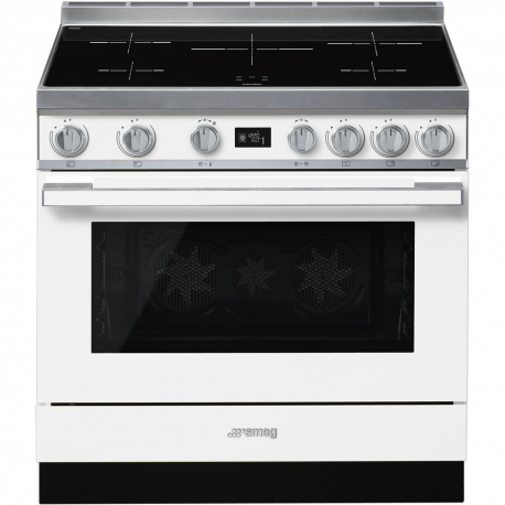 Cocina con horno eléctrico SMEG CPF9IPWH, Más de 4 zonas, Blanco Clase A+