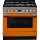 Cocina con horno eléctrico SMEG CPF9GPOR, Más de 4 zonas, Naranja Clase A+