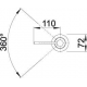 Dispensador de jabonBLANCO 517667 PIONA DISP. JABON CROMO, Cromo