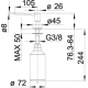 Dispensador de jabonBLANCO 517667 PIONA DISP. JABON CROMO, Cromo