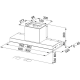 Grupo filtrante MEPAMSA DISCRET 90 INOX, 90 cm, Integrable,. 305.0545.464