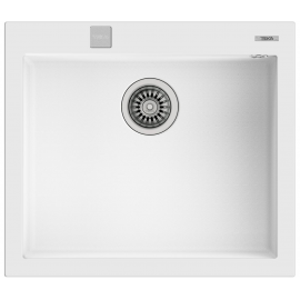 Fregadero bajo encimera TEKA FORSQUARE 50.40 TG V.AUTO BLANCO ARTICO. 115230009. (sustituye a RADEA 550.370 NEGRO METALICO)