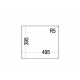 Fregadero bajo encimera TEKA SQUARE 50.40 TG  NEGRO. 115230020. (sustituye a RADEA 500.400 BLANCO)