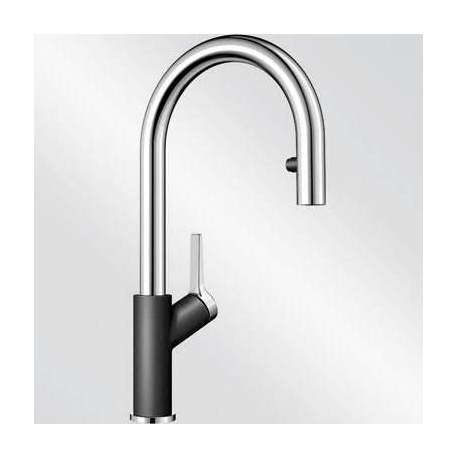Grifo de cocina BLANCO 521358 CARENA-S Vario ANTRACITA, Antracita, extraible