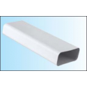 TECSY-AIR TEC400-1 OPTIMO 125 tubo rectangular  150x70 1m bl.