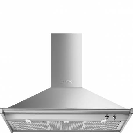 Campana decorativa SMEG KD100HXE, Más de 90 cm, Inoxidable, Clase A+