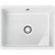 Fregadero bajo encimera FRANKE KUBUS KBK-110-50 GLACIER , Una cubeta, Blanco, acabado sintético, Para mueble de  80 cm