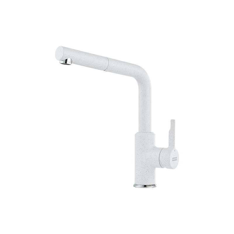 Grifo de cocina FRANKE MONOMANDO URBAN PULL-OUT L BLANCO POLAR.  115.0595.088. Blanco, extraible . Sobre encimera