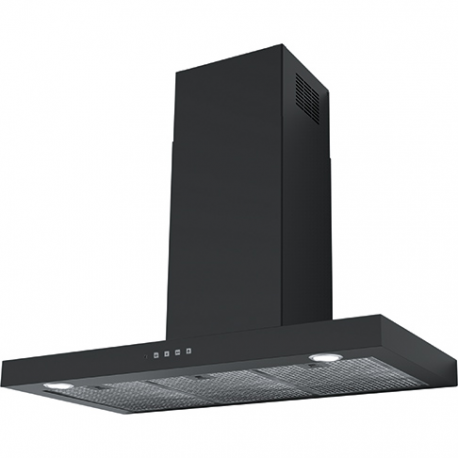 Campana decorativa FRANKE CAMPANA FORMAT FDF EV8 90 BK , 90 cm, Negro, Para mueble de  Clase A