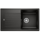 Fregadero sobre encimera BLANCO ZIA 5S BLACK 526016, Una cubeta, Negro, acabado sintético