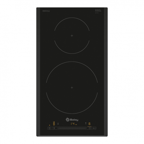 BALAY, 3EB930LQ, Encimera, Dominó, Encastrable, 30 cm, 2, Biselada, 2 inducción, 30 cm, Línea Profesional, nuevo control, de